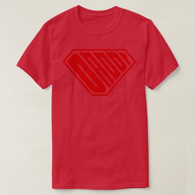 Daddy SuperEmpowered Red T-Shirt (Design vorne)