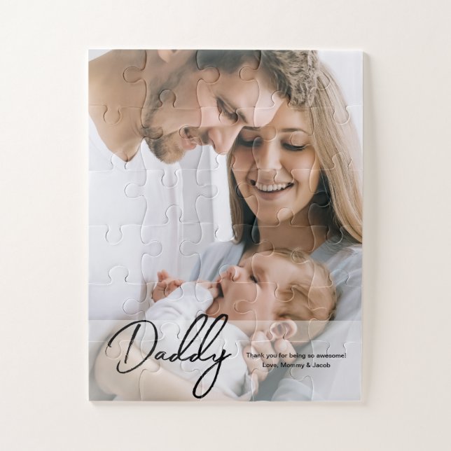 Daddy Thank you Custom photo father's day (Vertikal)