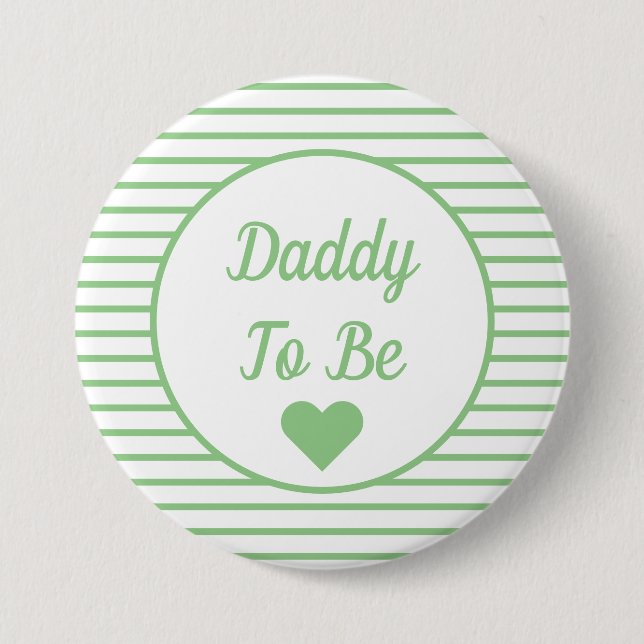 Daddy to be Baby Shower Button (Vorderseite)