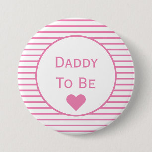 Daddy to be Baby Shower Button