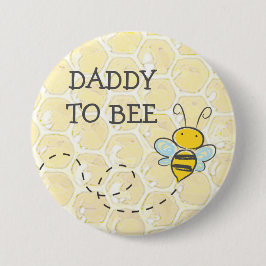 Daddy to be Bumblebee Baby Shower Button