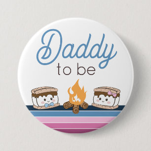 Daddy to be s'more Button