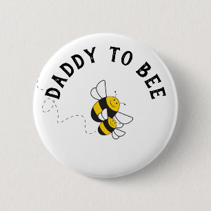 Daddy to bee Knopf für bumblebee baby shower Button