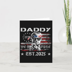 Daddy Trump Funny Shirt - Daddy Trump Vintag Sung Karte
