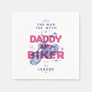 Daddy und biker der Mann der Mythos der Legende Serviette