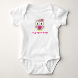 Daddy und ich sind ein Hoot Personalisiert Owl Rom Baby Strampler