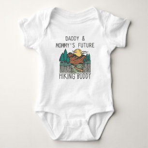 Daddy und Mommy's Future Hiking Buddy - Niedlich H Baby Strampler