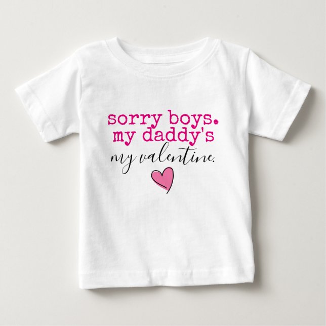 Daddy Valentine Baby T-shirt (Vorderseite)