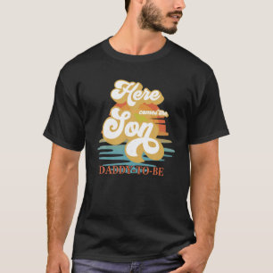 Daddy Vater kommt hier die Sohn Baby Dusche Famili T-Shirt