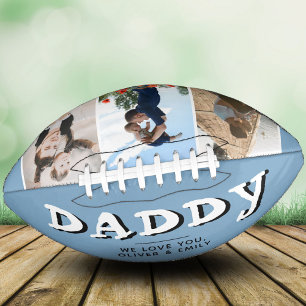 Daddy Vaterfamilie 3 Foto Collage Keepake Football