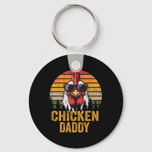 Daddy Vintag Funny Bauer Chickens Vathers Day Me Schlüsselanhänger