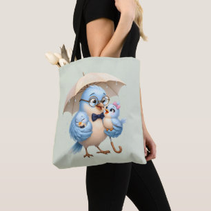 Daddy-Vogel-Familie-Tragetasche Tasche