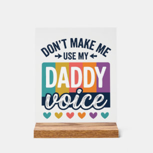Daddy Voice Vintage Pride Shirt Design_1 Acrylschild