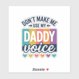Daddy Voice Vintage Pride Shirt Design_1 Aufkleber