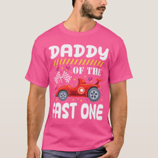 Daddy von der Fast One Birthday 1. Race Family Mat T-Shirt