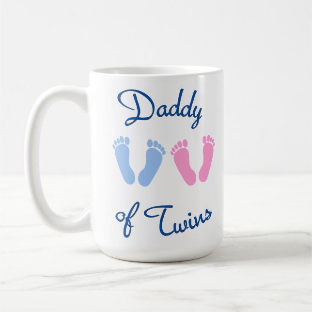 Daddy von Twins Footprints Kaffeetasse (Links)