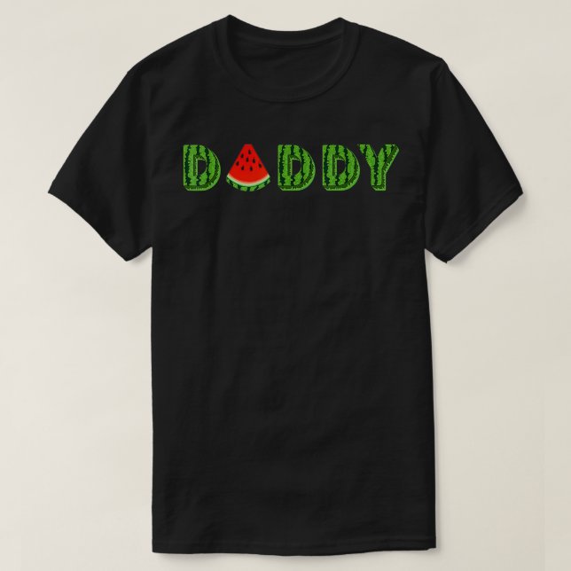 Daddy Watermelon Funny Summer Melon Frucht Cool T-Shirt (Design vorne)