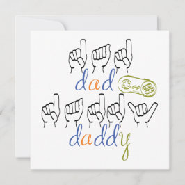 Daddy with a big heart karte