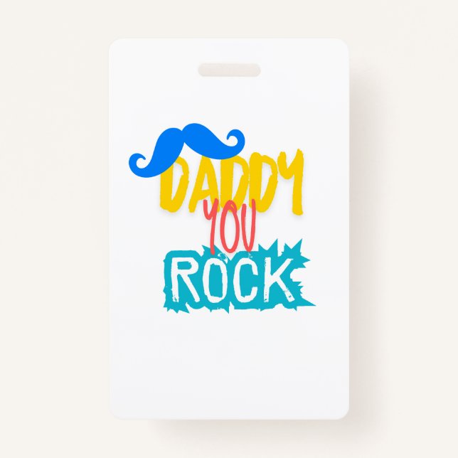 Daddy You Rock Ausweis (Vorderseite)