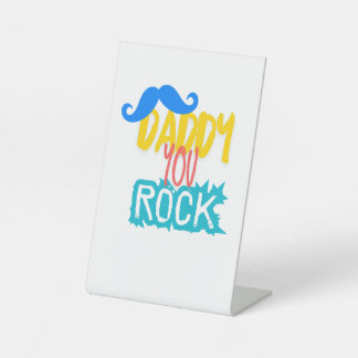 Daddy You Rock Sockelschild