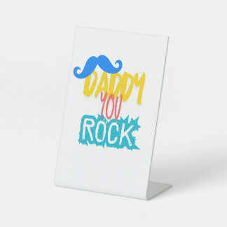 Daddy You Rock Sockelschild