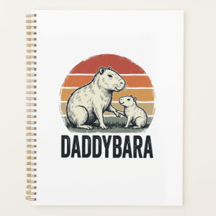 Daddybara Capybara Vintage-Sonnenuntergangs-Shirt- Planer