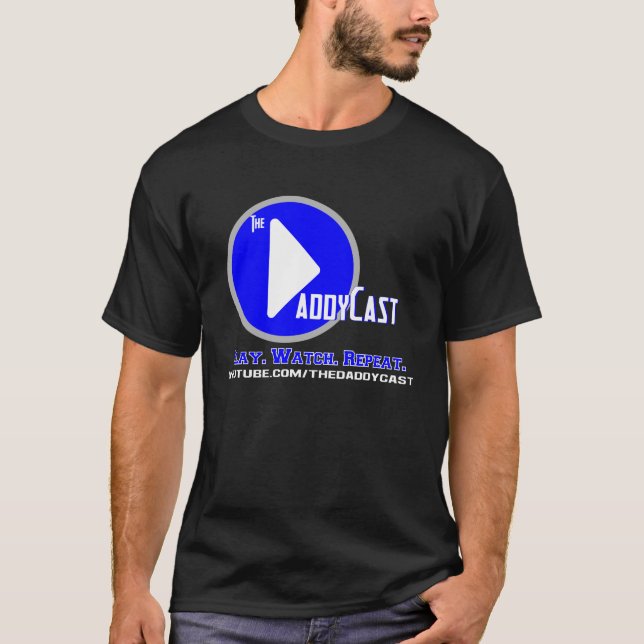 DaddyCast - conception foncée de T-shirt (Devant)