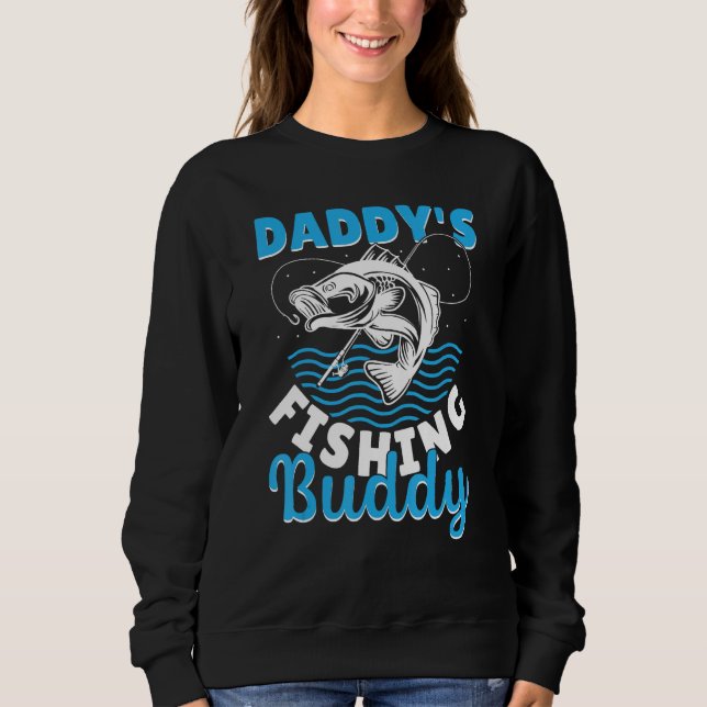 Daddys Angelfreund Vintager Fischfang Sweatshirt (Vorderseite)