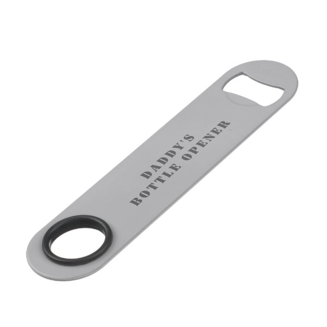 Daddy's Bottle Opener Personalisiert Bar Key (Vorderseite Schrägansicht)