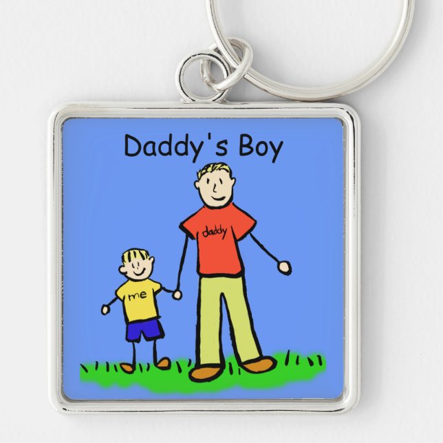 Daddy's Boy Blond Schlüsselanhänger (Customize) (Vorne)