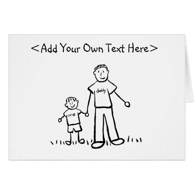 Daddy's Boy Card (Vorderseite (Horizontal))
