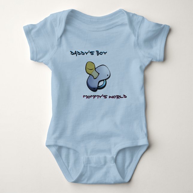 Daddy's boy & Mommy's world Baby Strampler (Vorderseite)
