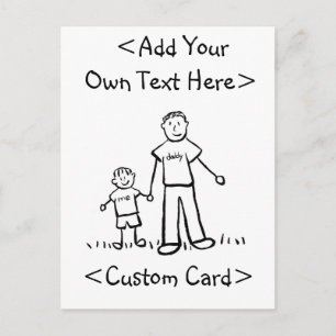 Daddy's Boy Postcard Einladungspostkarte