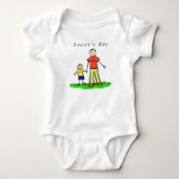 Daddy's Boy T - Shirt (Blond Zeichne beide Seiten)