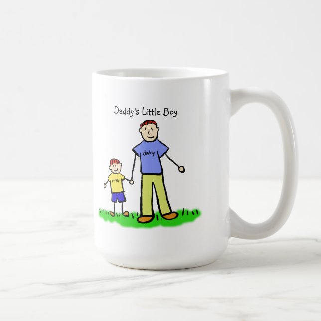 Daddy's Boy (Vater und Sohn) Gewohnte Tasse (Rechts)