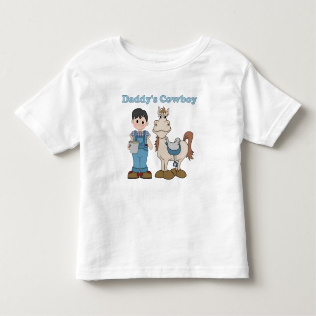 Daddy's Cowboy Kleinkind T-shirt (Vorderseite)