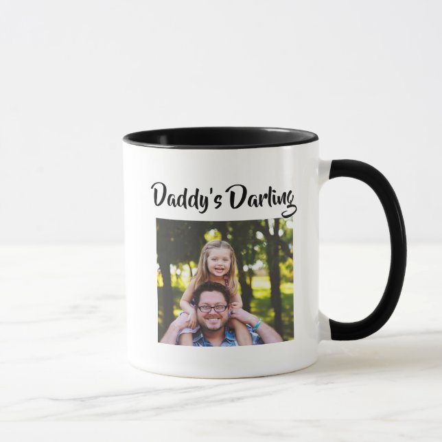 Daddy's Darling Father Daughter-Geschenk Tasse (Rechts)
