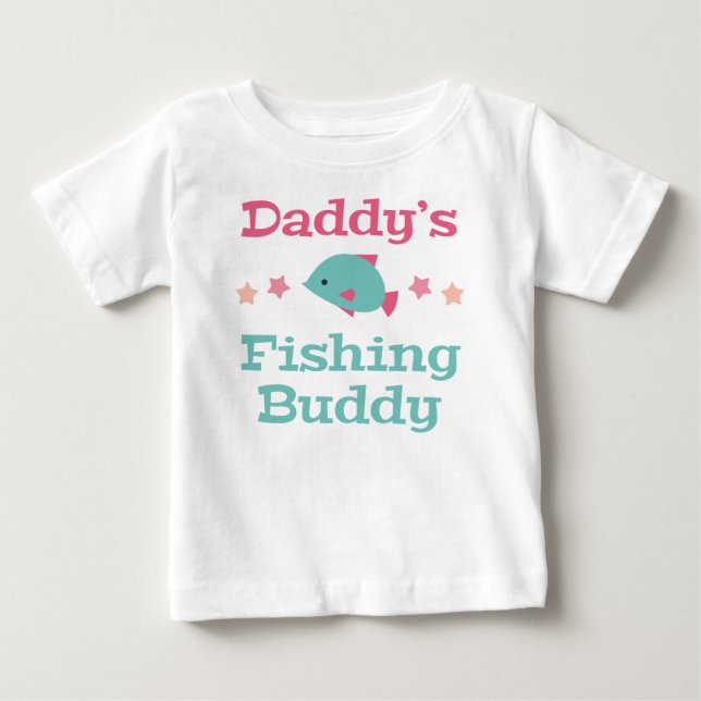 Daddy's Fishing Buddy Baby T-shirt (Vorderseite)