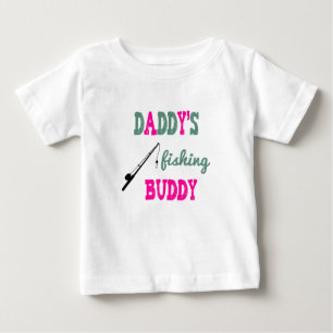 Daddy's Fishing Buddy Baby-T-Shirt (pink) Baby T-shirt
