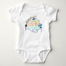 Daddy's Fishing Buddy Personalisiertes Baby Baby Strampler