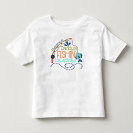 Daddy's Fishing Buddy Personalisiertes Baby Kleinkind T-shirt