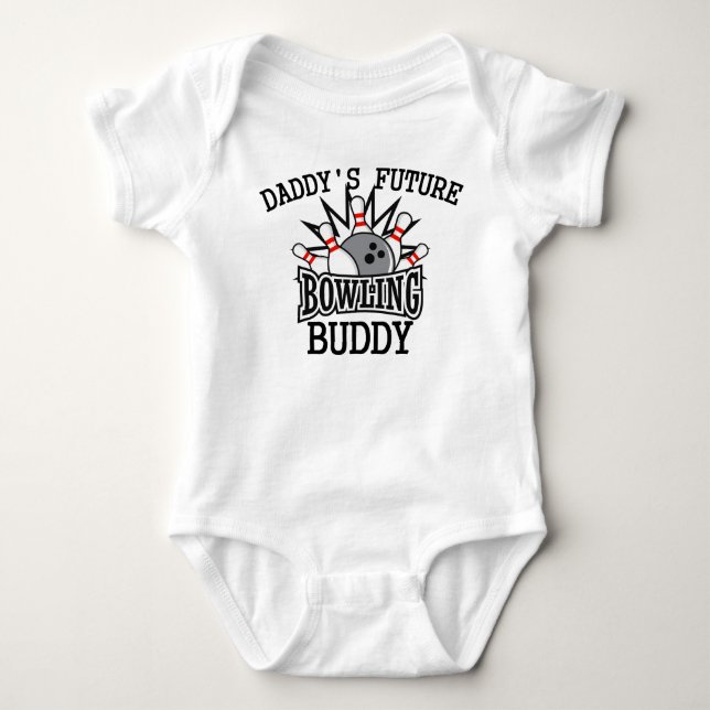 Daddy's Future Bowling Buddy Baby Strampler (Vorderseite)