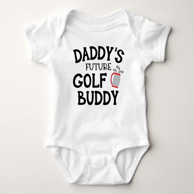 Daddy's Future Golf Buddy Baby Bodysuit Baby Strampler (Vorderseite)