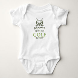 Daddy's Future Golf Buddy Cute Golfing Baby Strampler