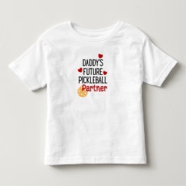 Daddy's Future Pickleball Partner Child Kleinkind T-shirt