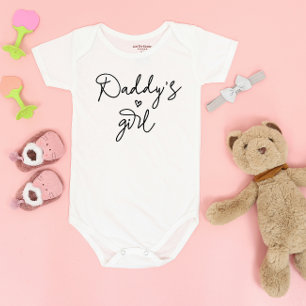 Daddy's Girl Baby Girl Niedlich Heart Strampler