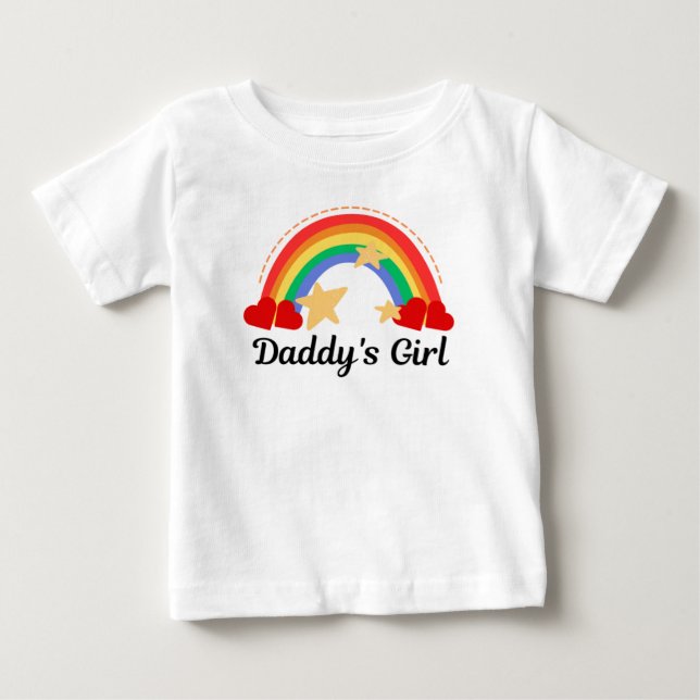 Daddy's Girl Baby T-shirt (Vorderseite)