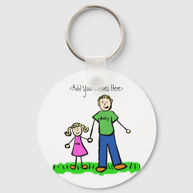 Daddy's Girl Blond Schlüsselanhänger (Individuelle (Vorderseite)