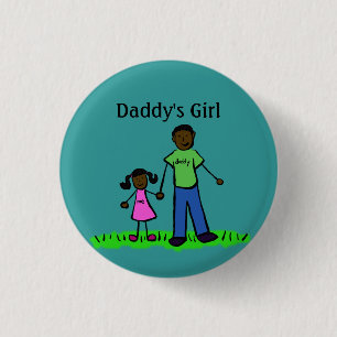 Daddy's Girl Buttons Custom Family Pendant Buttone