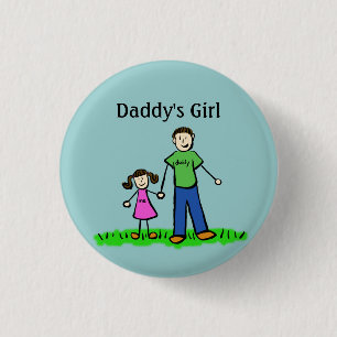 Daddy's Girl Buttons Custom Family Pendant Buttone